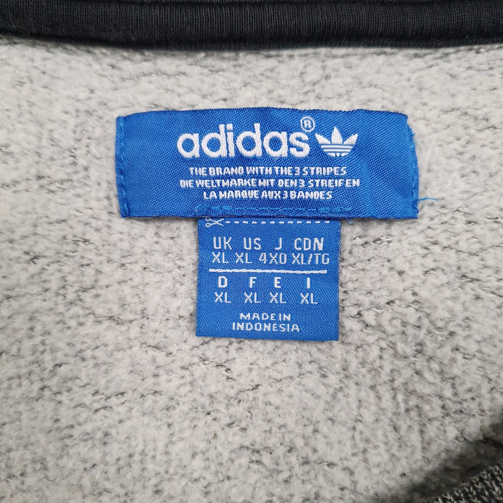 Mens Grey Adidas  Crewneck Jumper