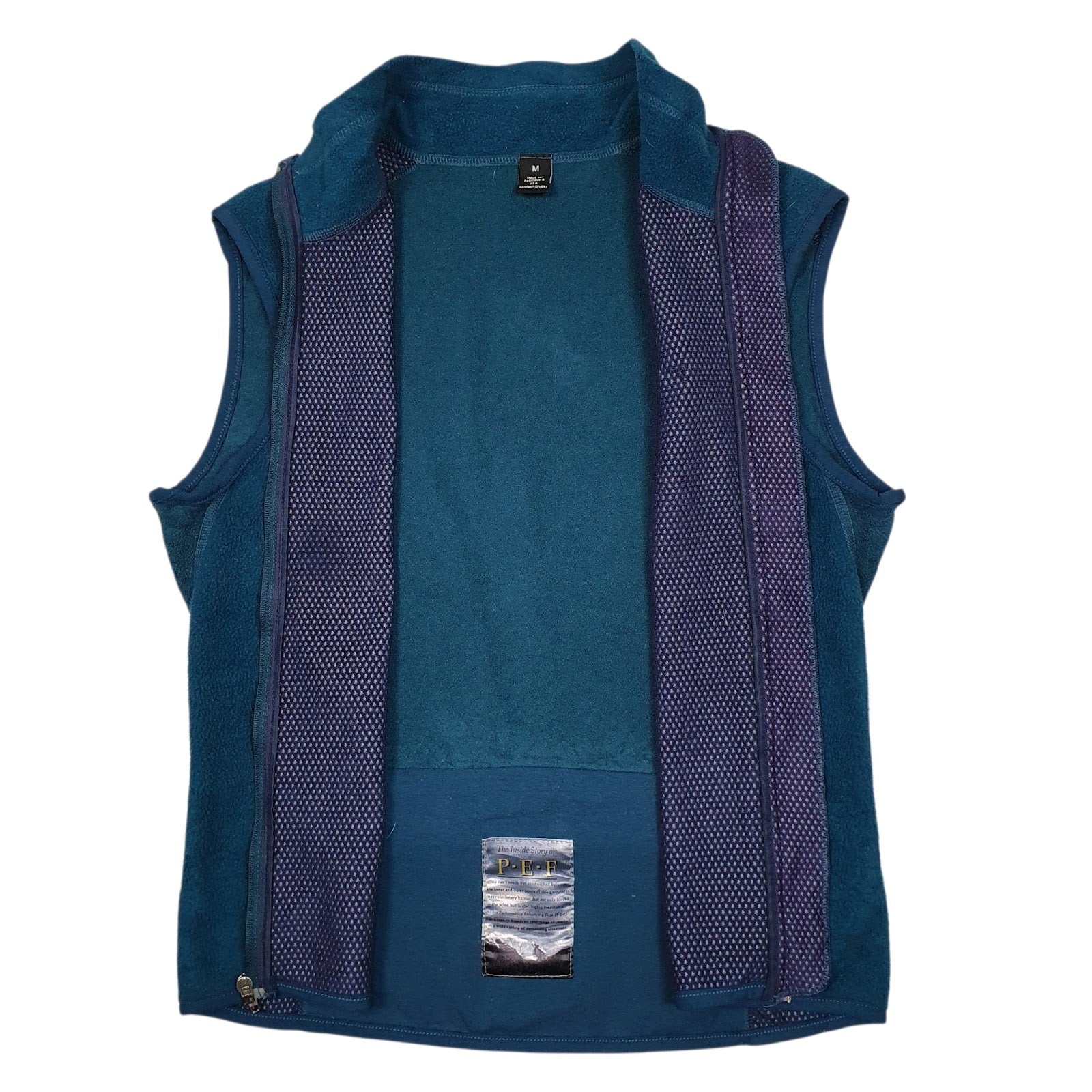 Womens Blue Patagonia Vest Bodywarmer Vintage 90s Made In USA Gilet Jumper