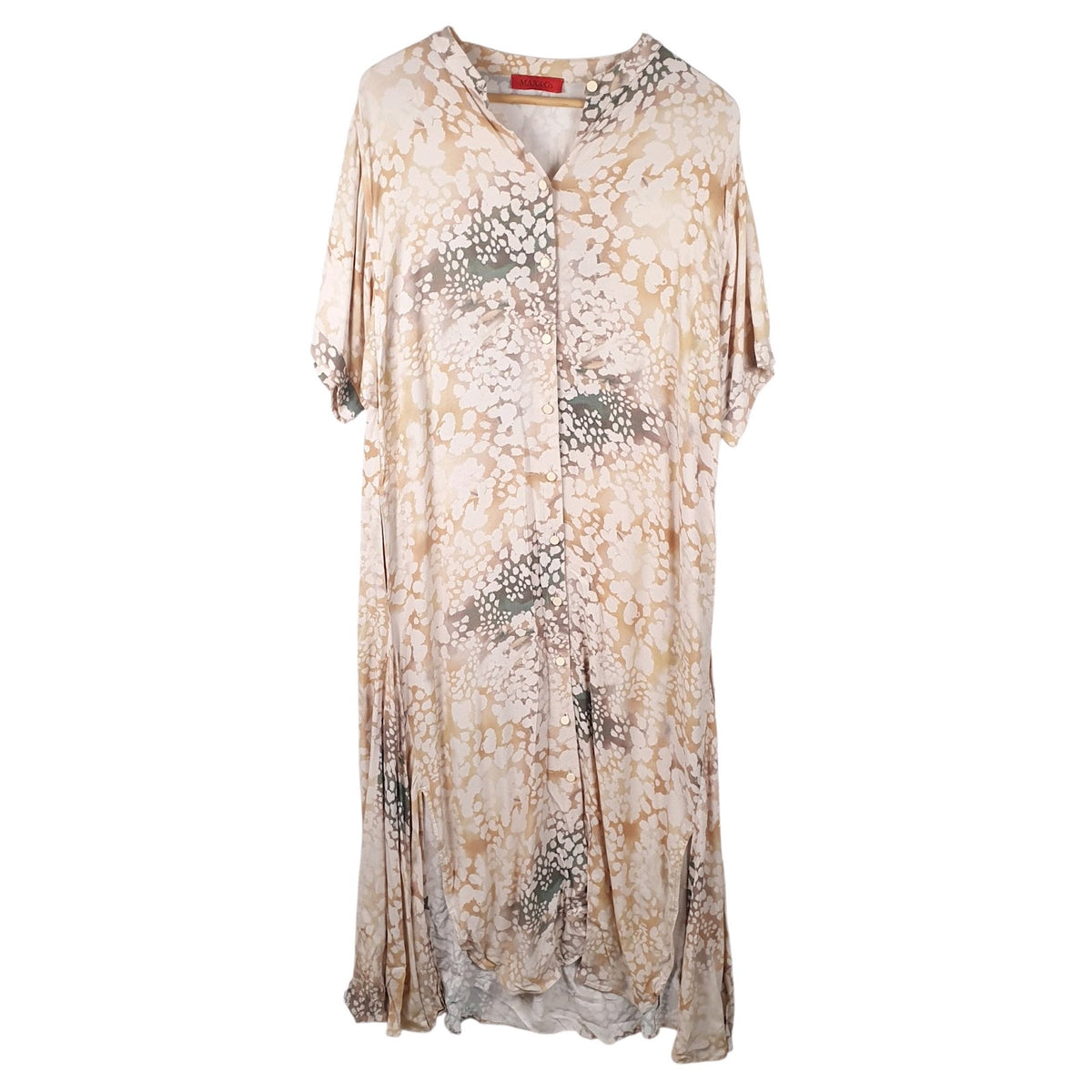 Womens Orange Max & Co  Short Sleeve Dress