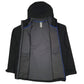Mens Black Champion Softshell Hoodie Coat