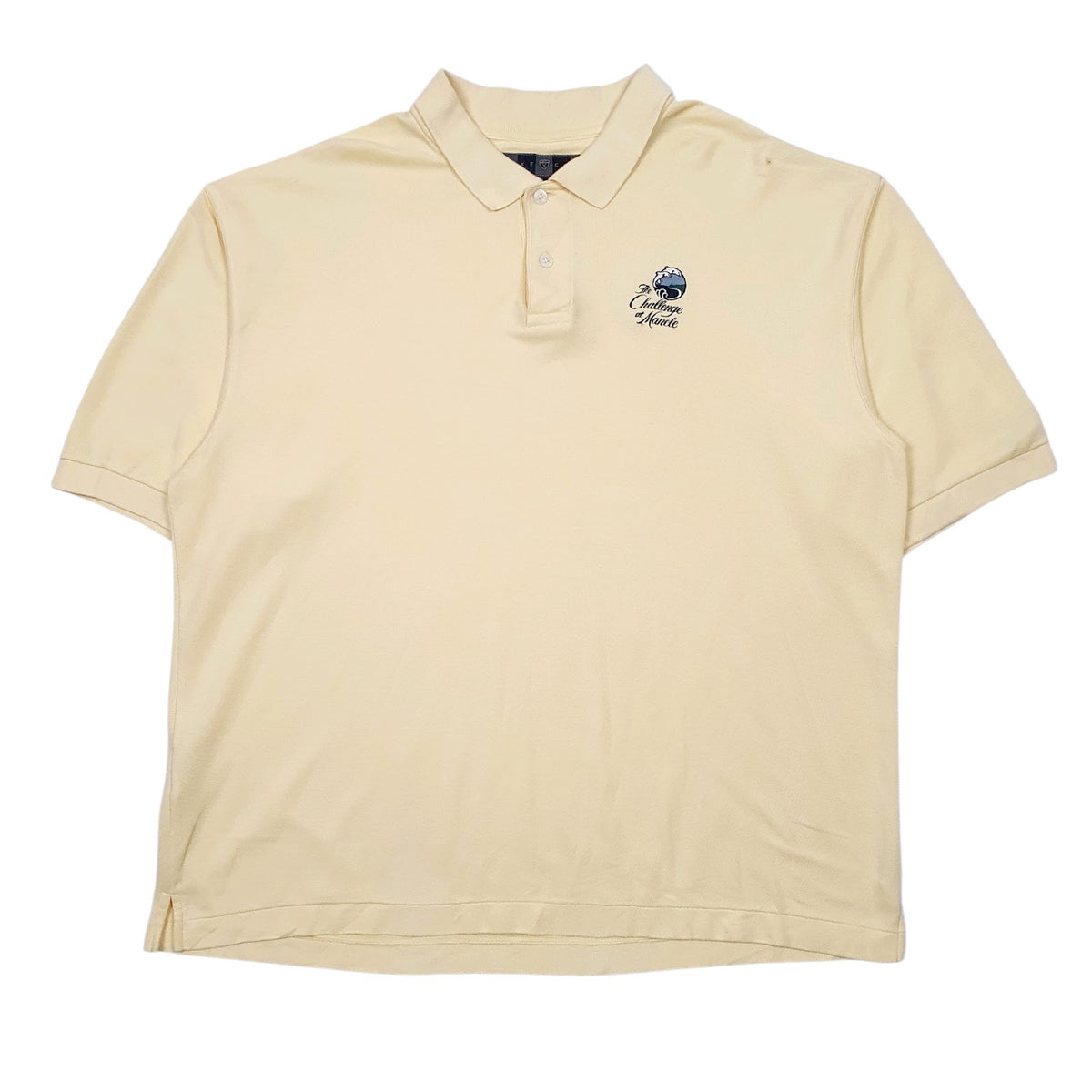 Mens Yellow Nike Dri-Fit Golf Short Sleeve Polo Shirt