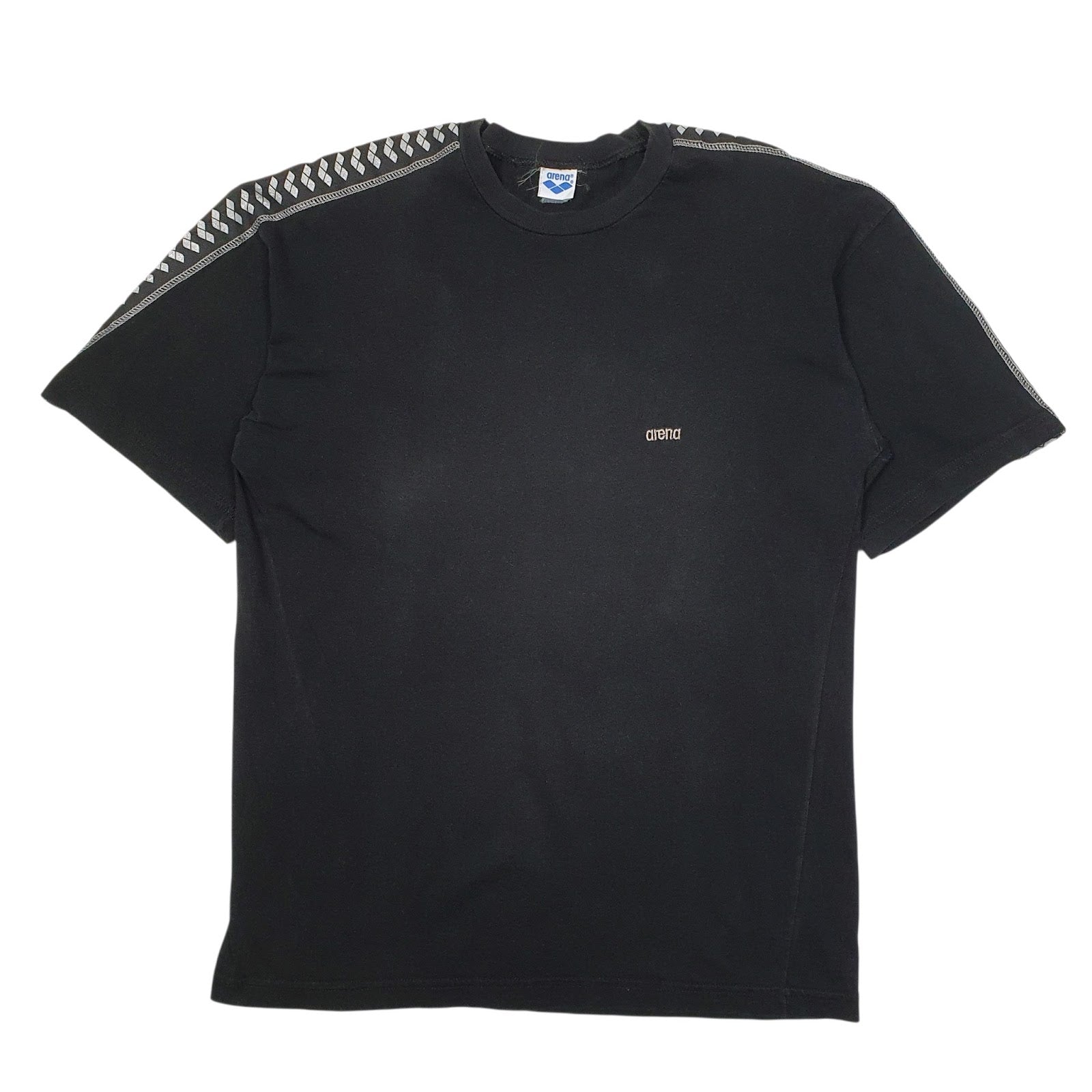 Mens Black Arena Made In Italy Short Sleeve T Shirt