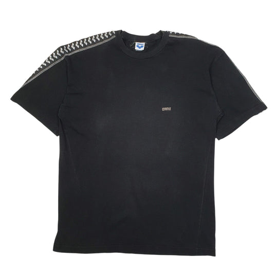 Mens Black Arena Made In Italy Short Sleeve T Shirt
