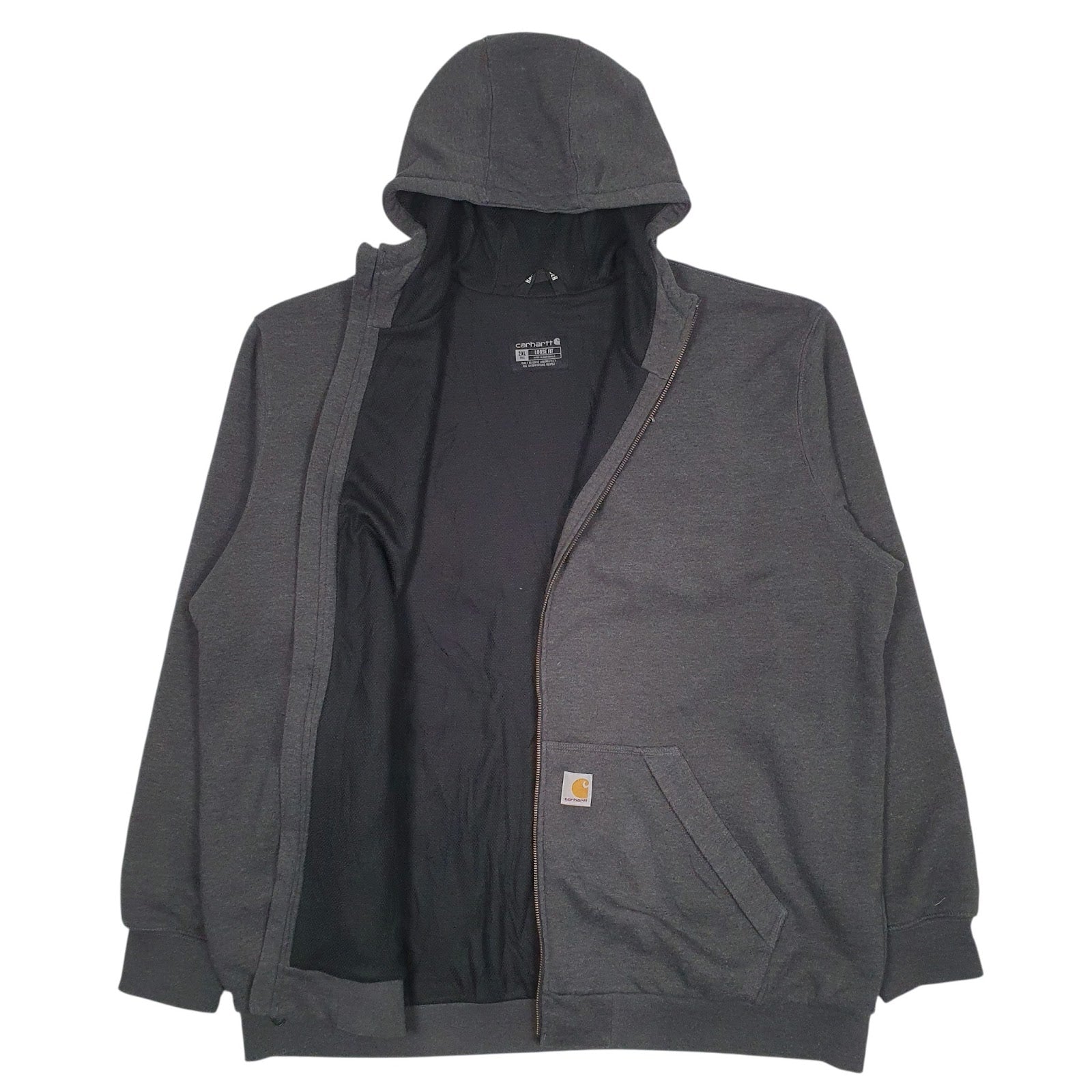 Mens Grey Carhartt  Full Zip Jumper