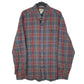 Mens Grey L.L.Bean Flannel Long Sleeve Shirt
