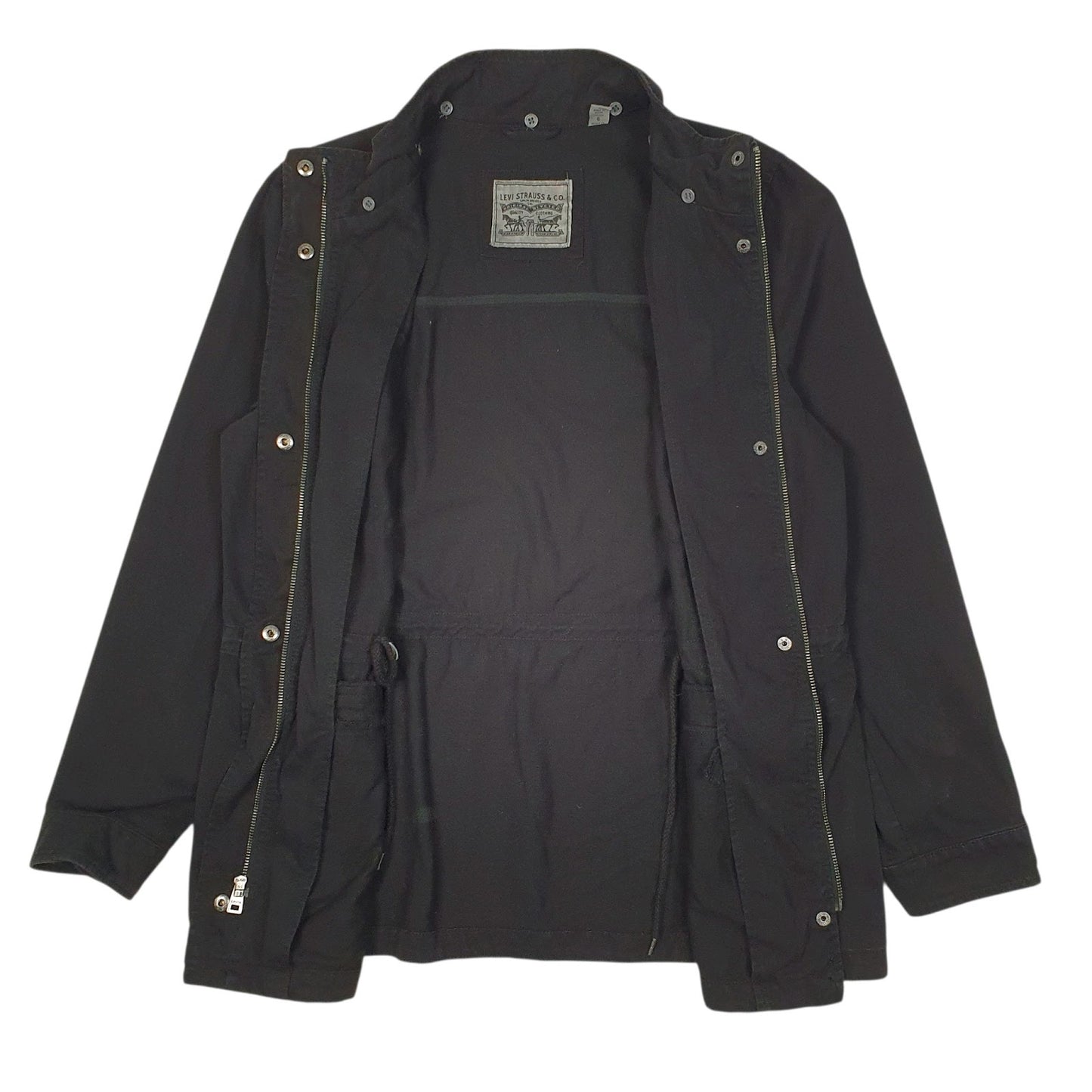 Mens Black Levis Chore Barn Windbreaker  Coat