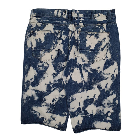 Mens Blue Thrill Jeans Acid Wash  Shorts