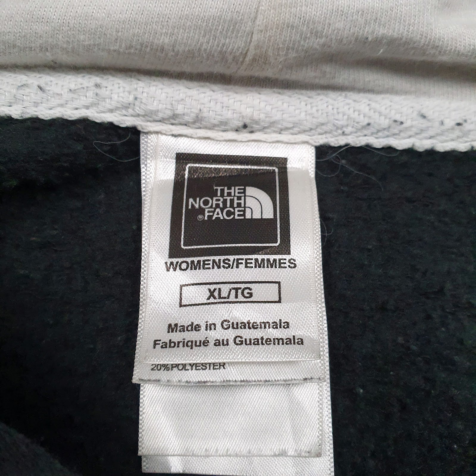 Womens Black The North Face Spellout Hoodie Jumper
