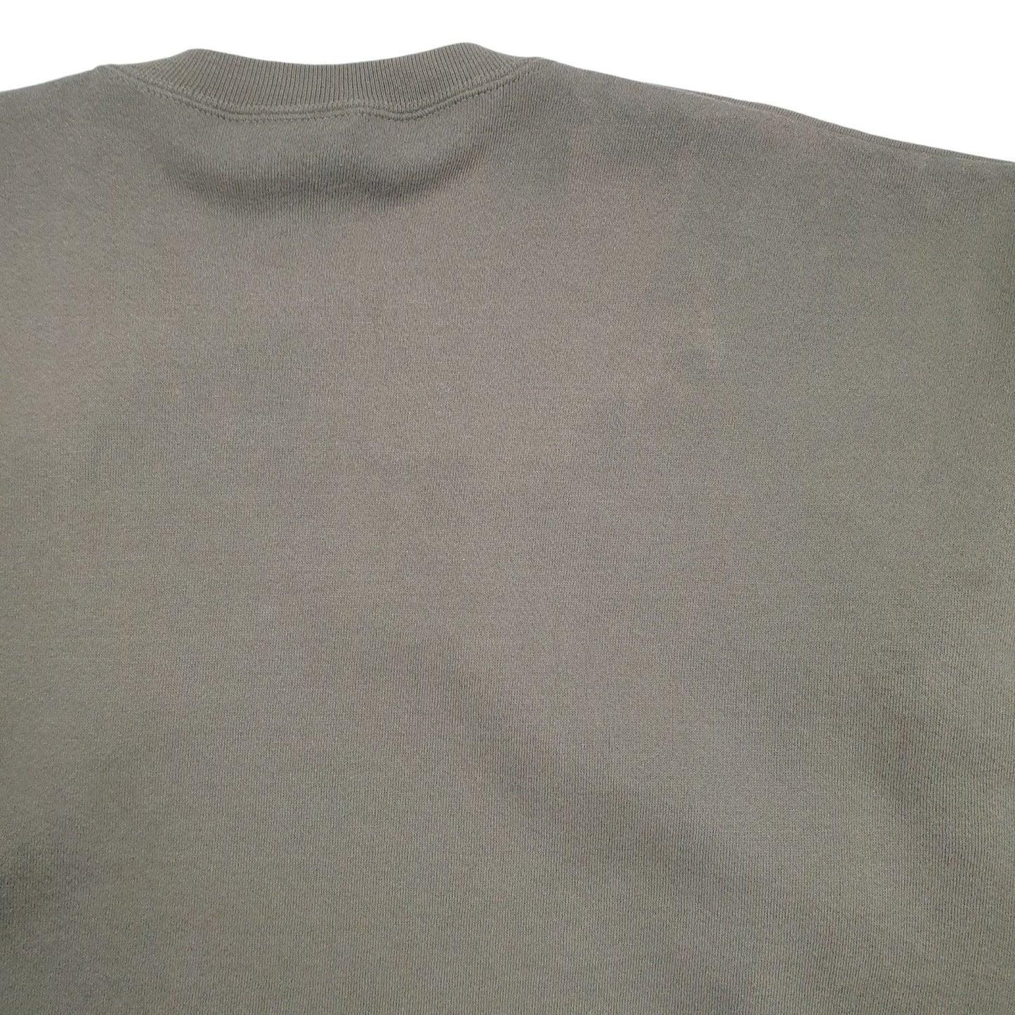 Mens Green Field Master Graphic Vintage 90s Made In USA Crewneck Jumper