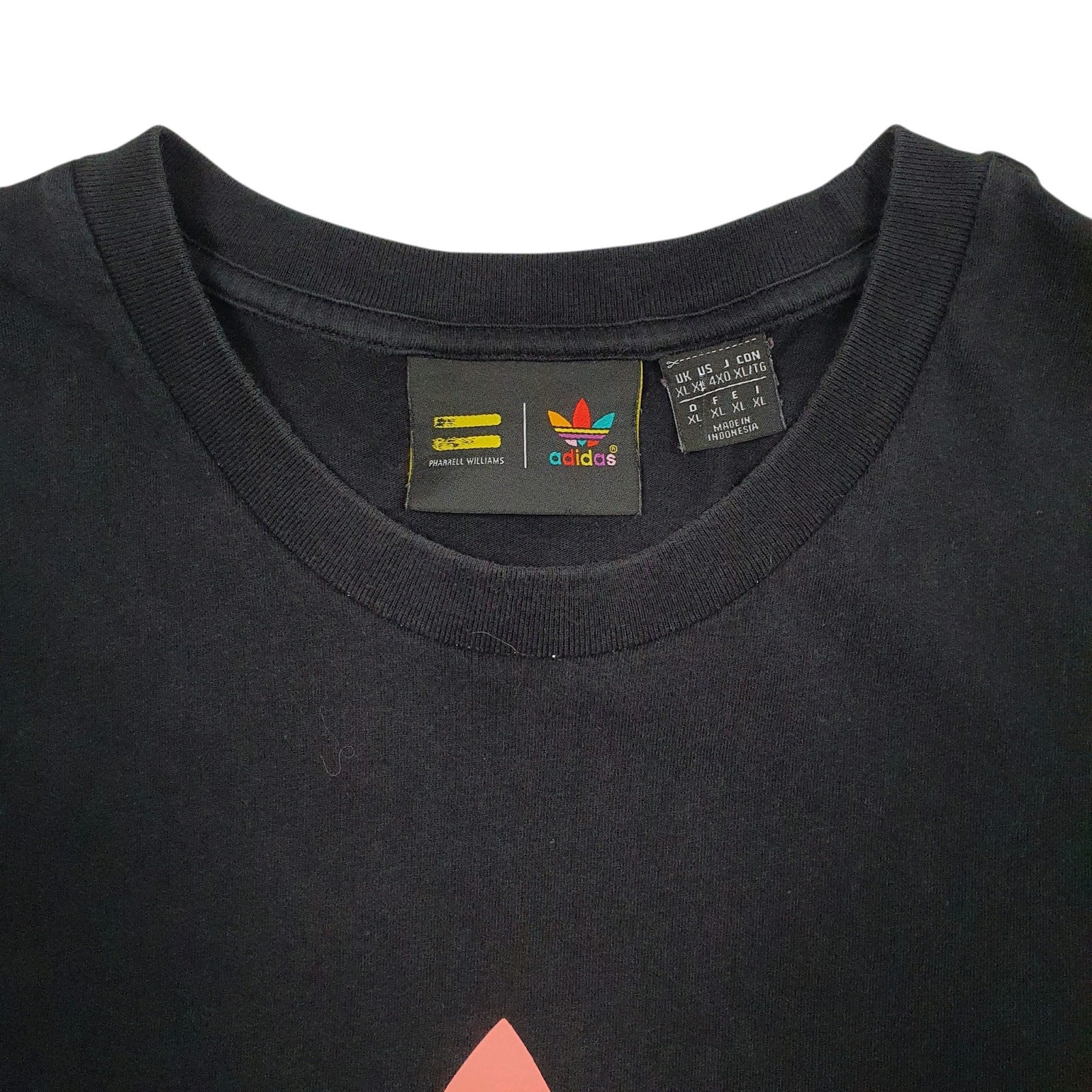 Mens Black Adidas Pharell Williams  T Shirt