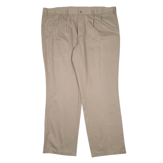 Mens Brown Dockers Pleated Chino Trousers