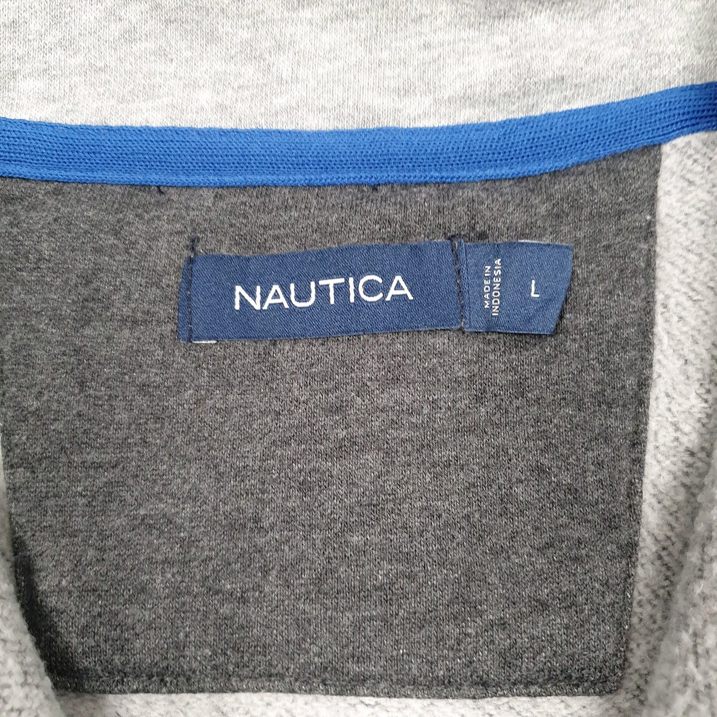 Mens Grey Nautica  Quarter Zip Jumper