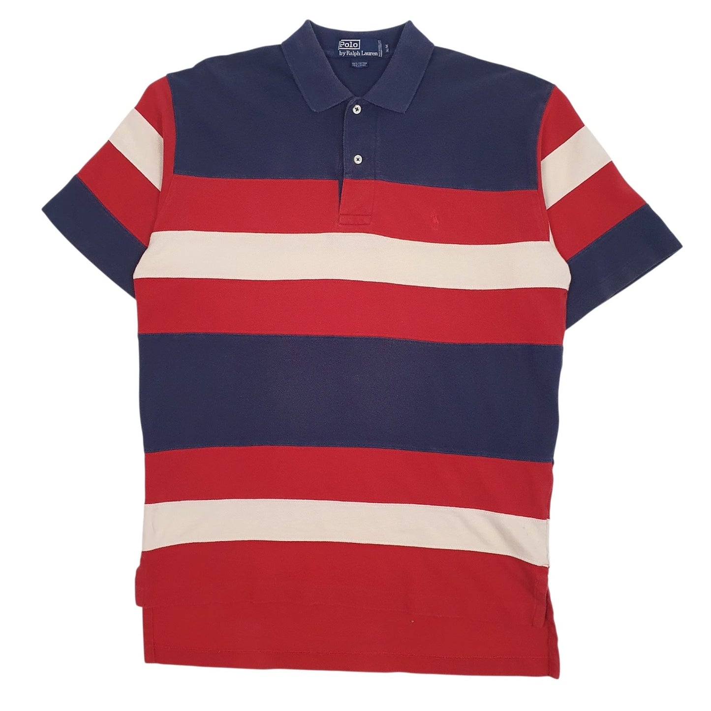 Mens Navy Polo Ralph Lauren Vintage Short Sleeve Polo Shirt