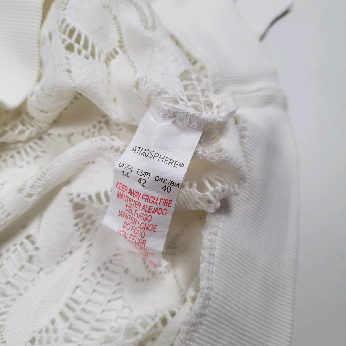 Womens White Atmosphere Shear Mesh Crewneck Jumper