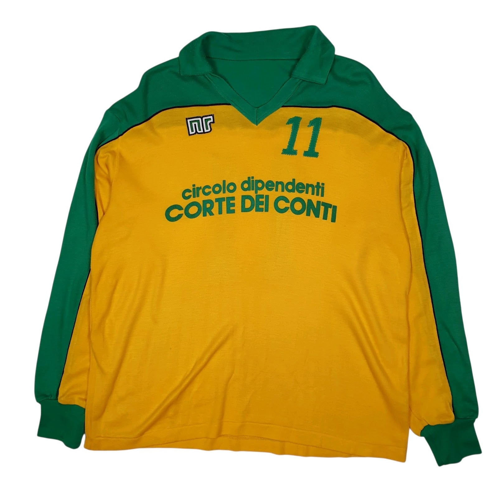 Mens Yellow Unbranded Football Jersey Long Sleeve T Shirt