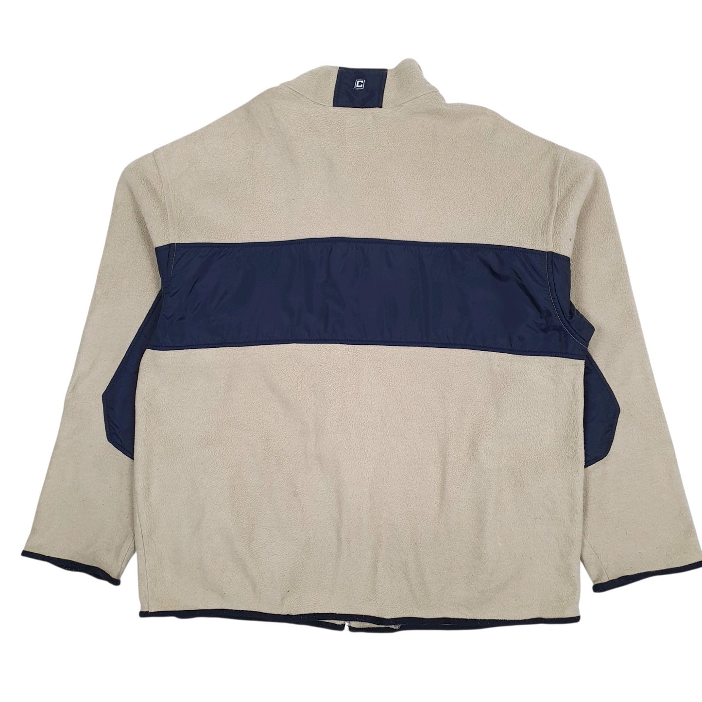 Mens Beige Chaps  Full Zip Jumper