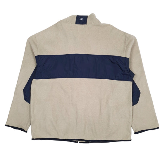Mens Beige Chaps  Full Zip Jumper
