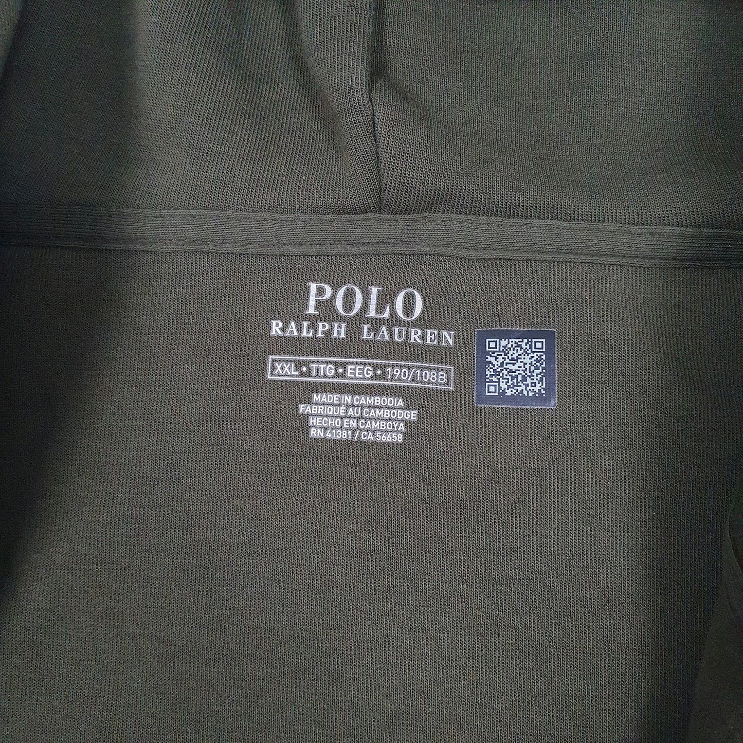 Mens Green Polo Ralph Lauren  Full Zip Jumper