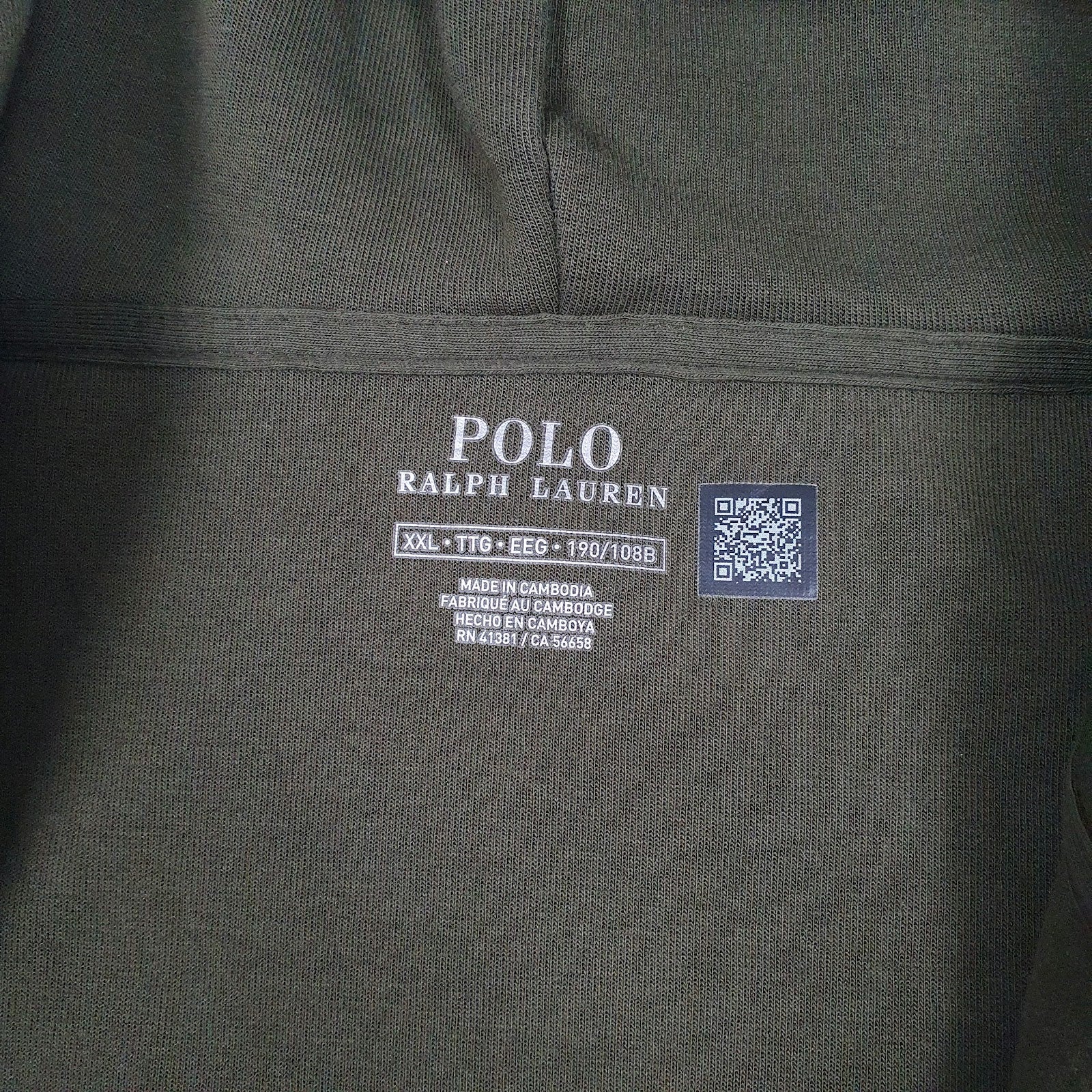 Mens Green Polo Ralph Lauren  Full Zip Jumper