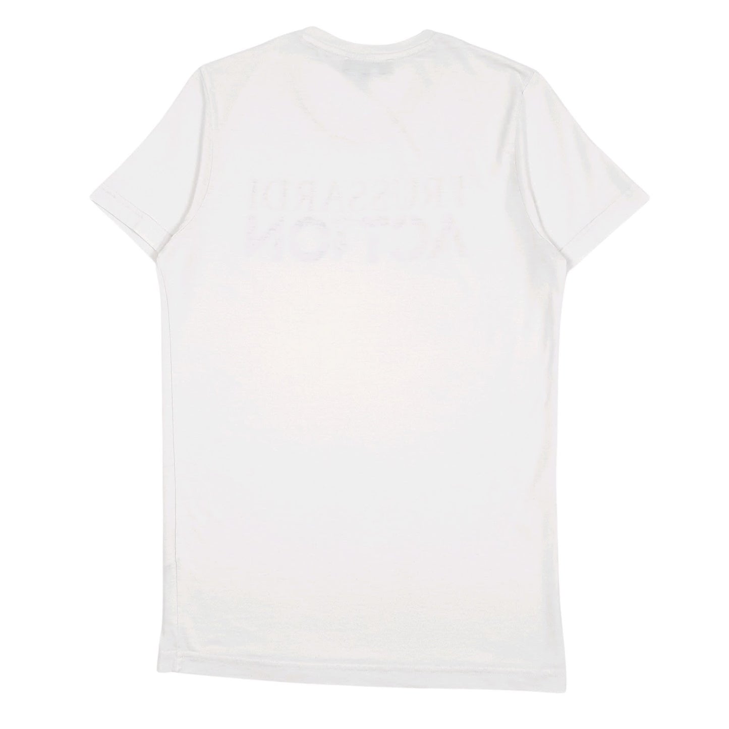Mens White Trussardi Spellout  T Shirt