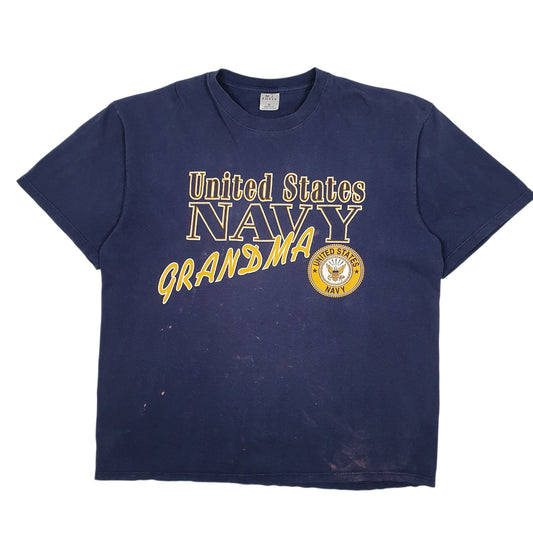 Mens Navy Soffe US Navy Grandma Short Sleeve T Shirt