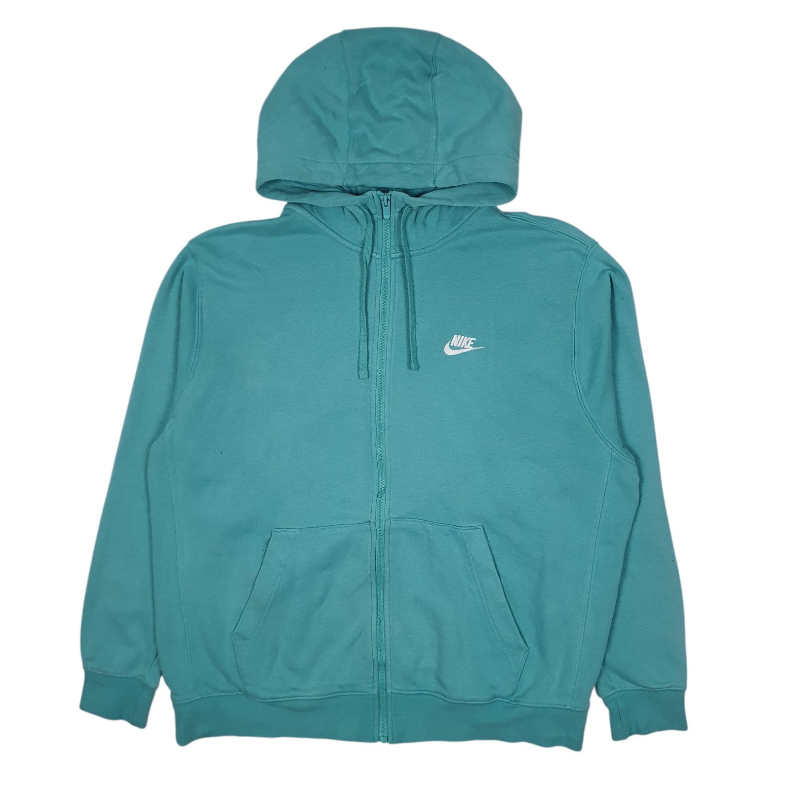 Mens Blue Nike Hoodie Full Zip Jumper