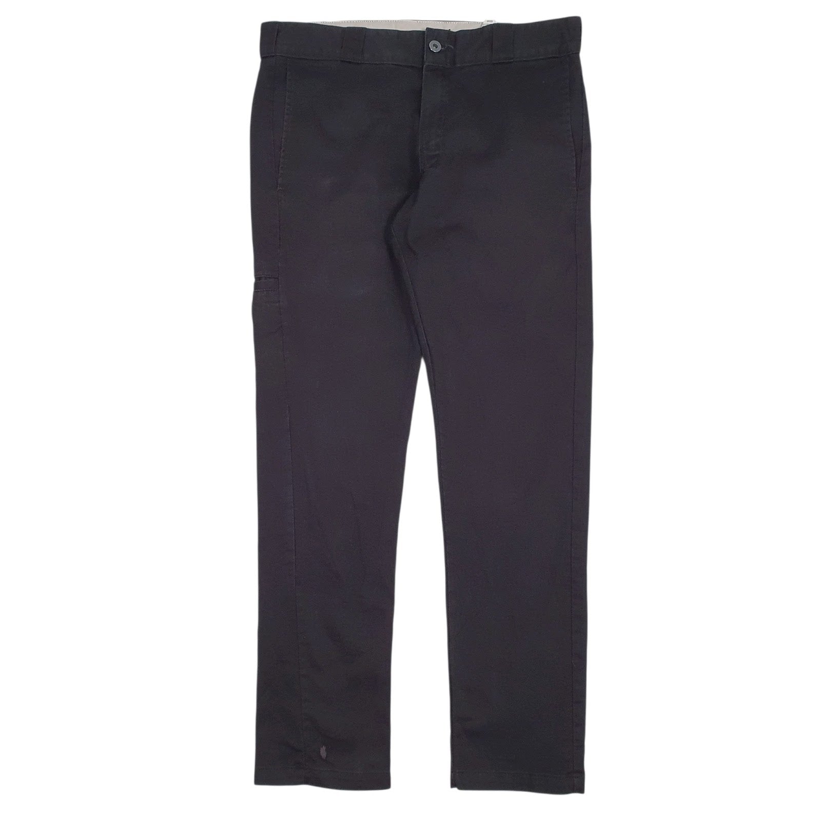 Mens Black Dickies Workwear Carpenter Chino Trousers