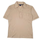 Mens Beige JC Penney  Short Sleeve Polo Shirt