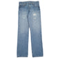 Mens Blue Levis Distressed 501 JeansW34 L34