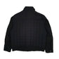 Mens Black Trussardi Quilted Padded Windbreaker  Coat