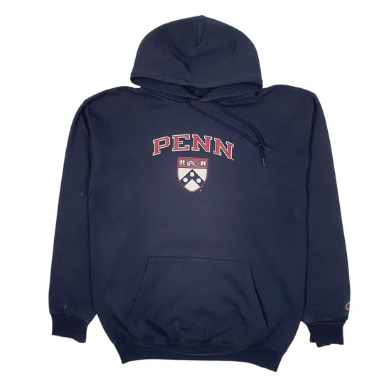Mens Navy Champion Penn University Hoodie Jumper