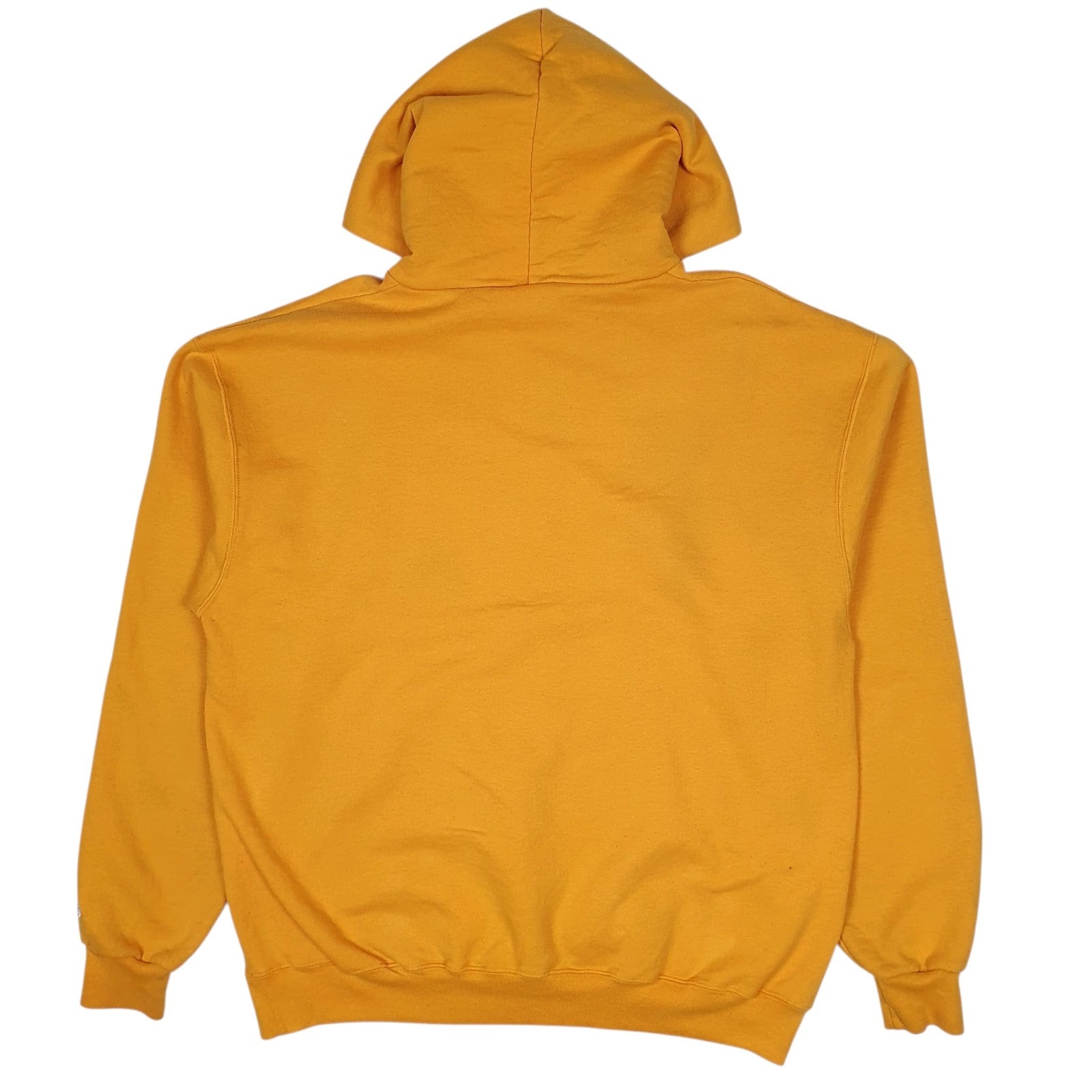 Mens Yellow Champion Lees Mcrae College Vintage 00s Hoodie Jumper