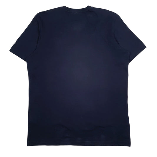 Mens Navy Adidas Spellout  T Shirt