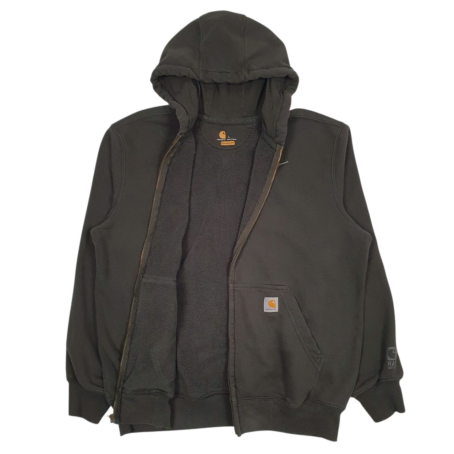 Mens Green Carhartt  Full Zip Jumper