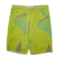 Mens Green Zip Code Jeans Vintage 00s Denim Shorts