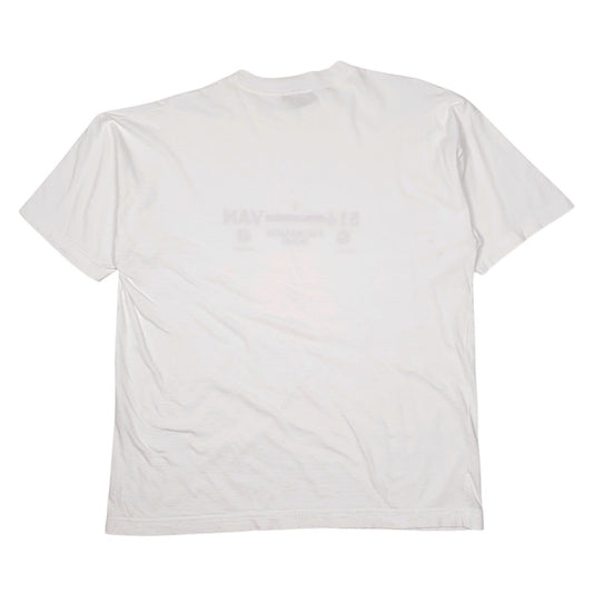 Mens White Trussardi   T Shirt