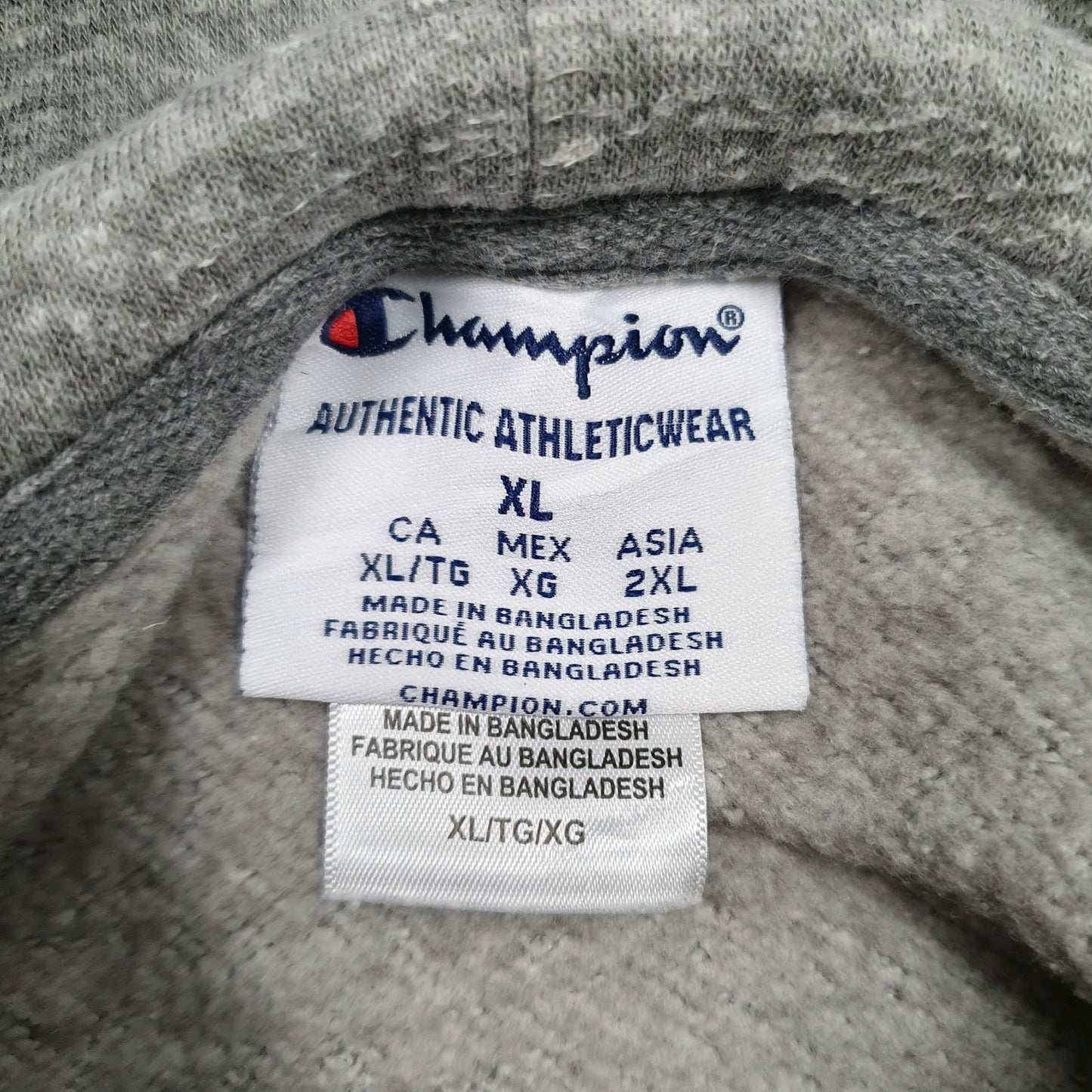 Mens Grey Champion  Hoodie Jumper