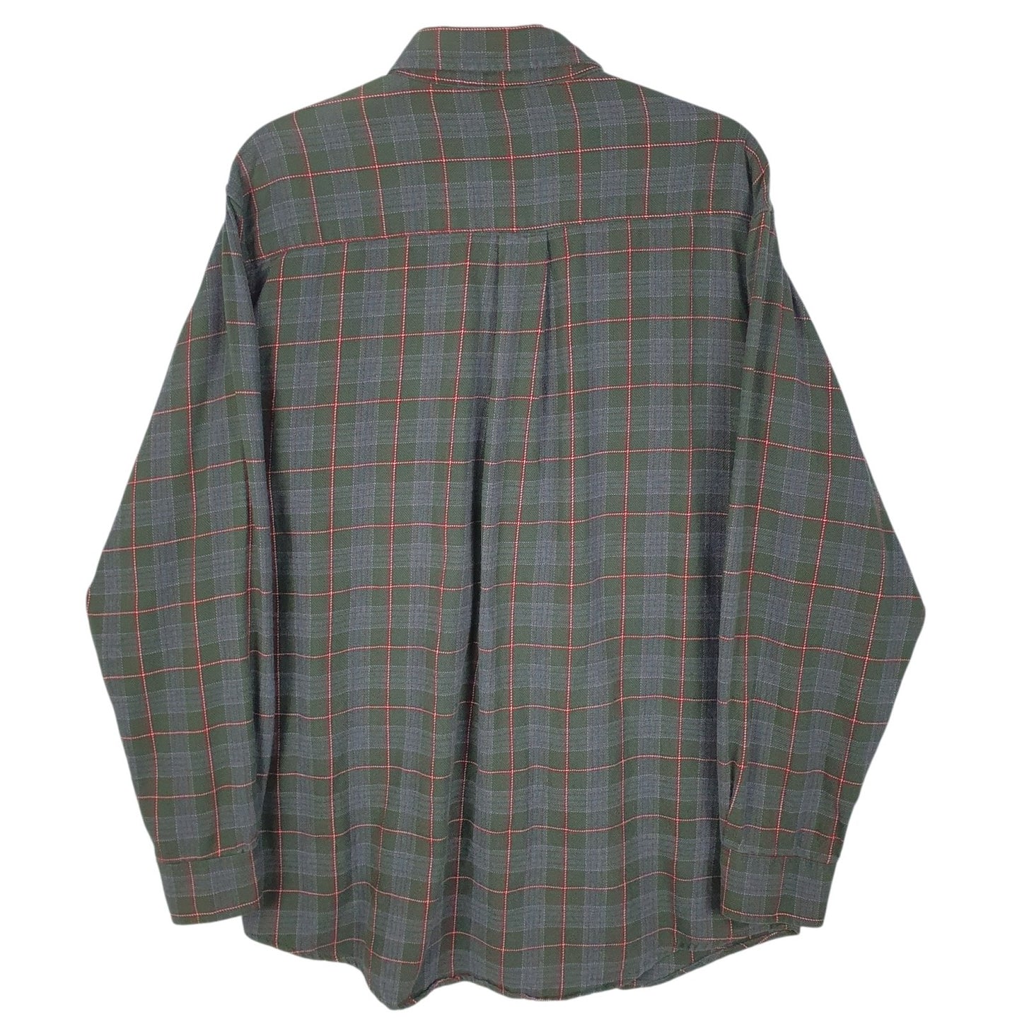 Mens Green L.L.Bean Flannel  Shirt
