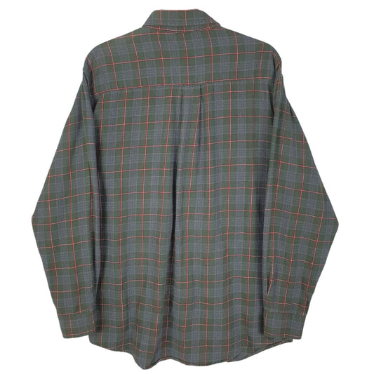 Mens Green L.L.Bean Flannel  Shirt