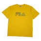 Mens Yellow Fila  Short Sleeve T Shirt