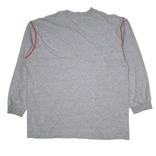 Mens Grey Fila Quarter Zip  T Shirt
