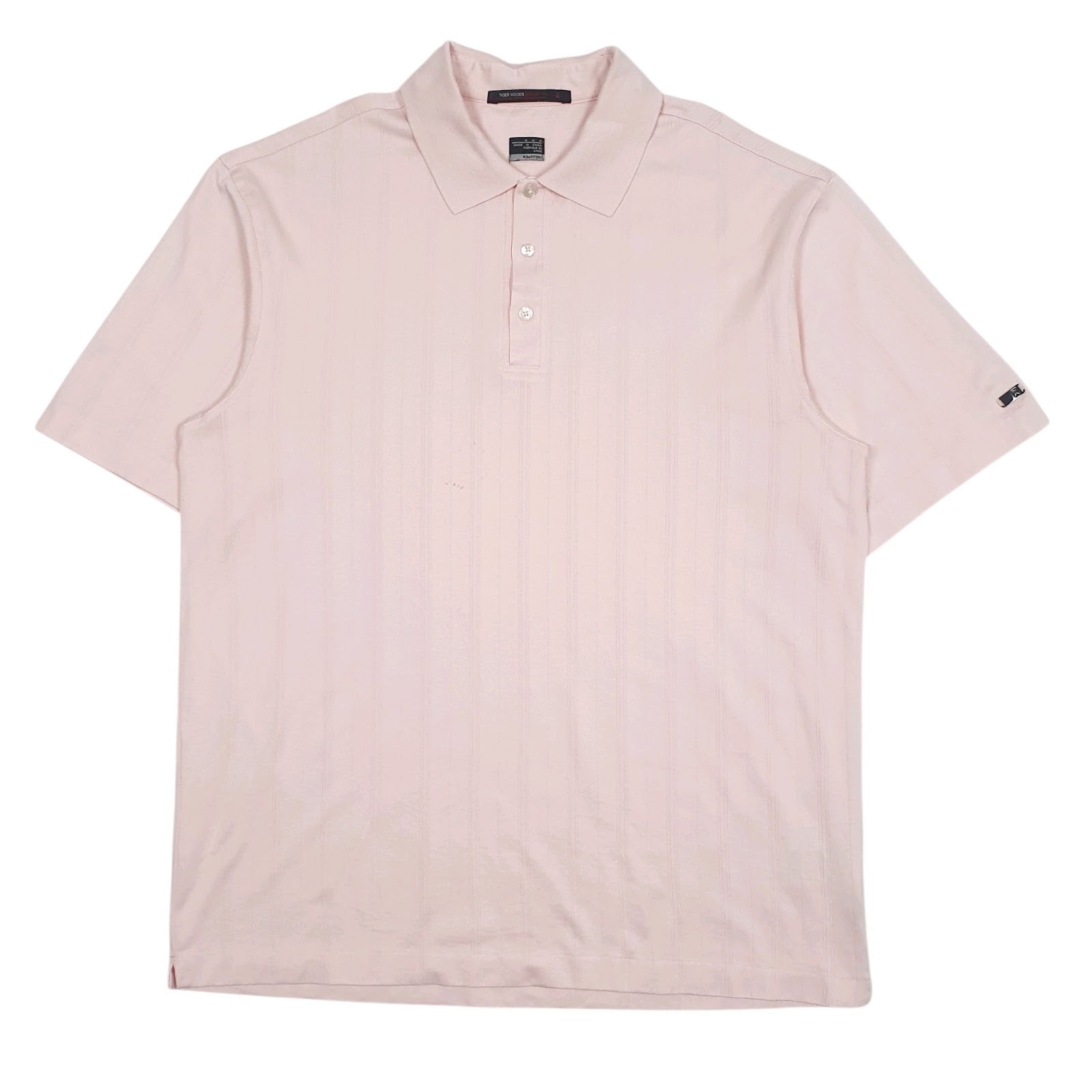 Mens Pink Nike Tigerwoods Golf Short Sleeve Polo Shirt