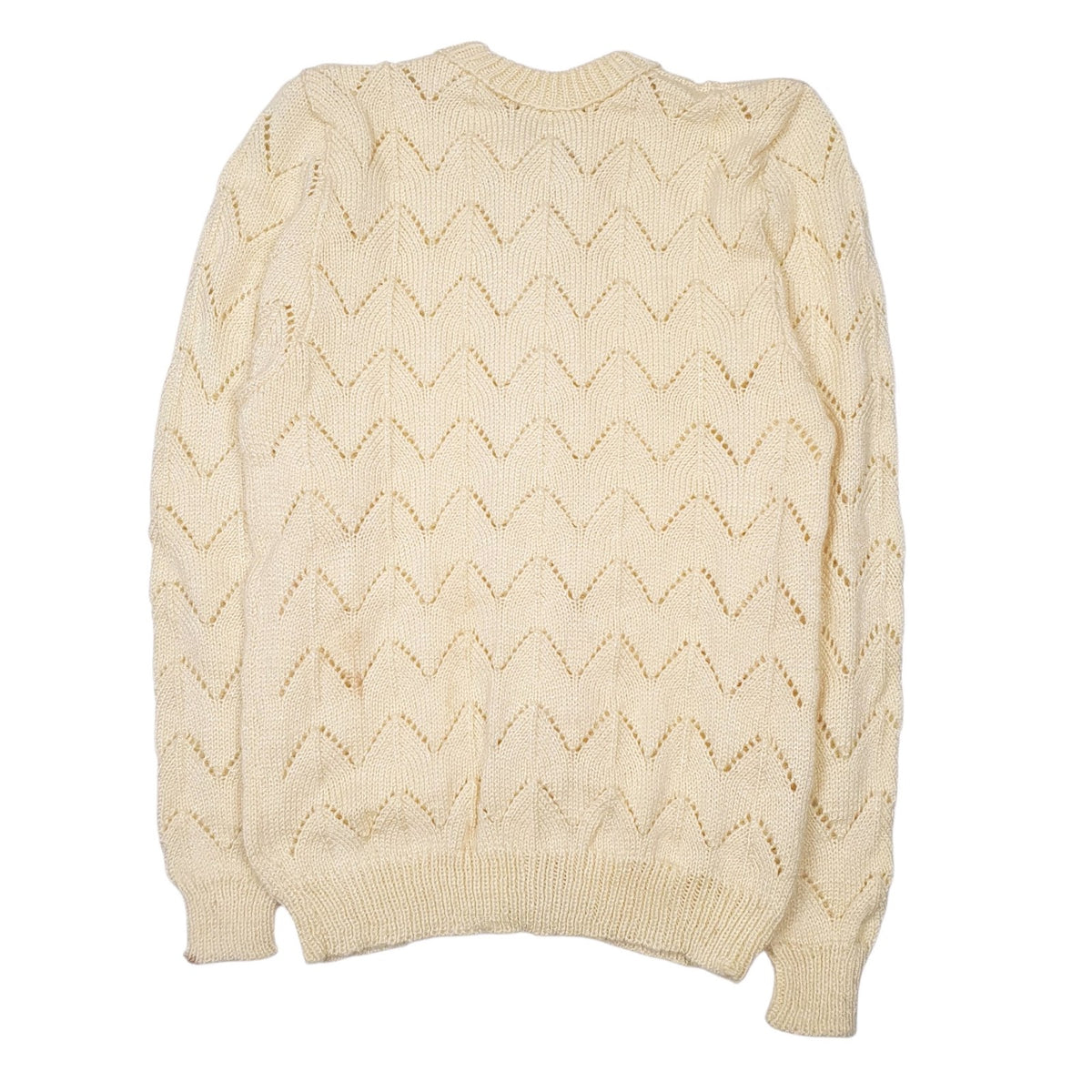 Womens Yellow Unbranded Knit Cardigan Jumper
