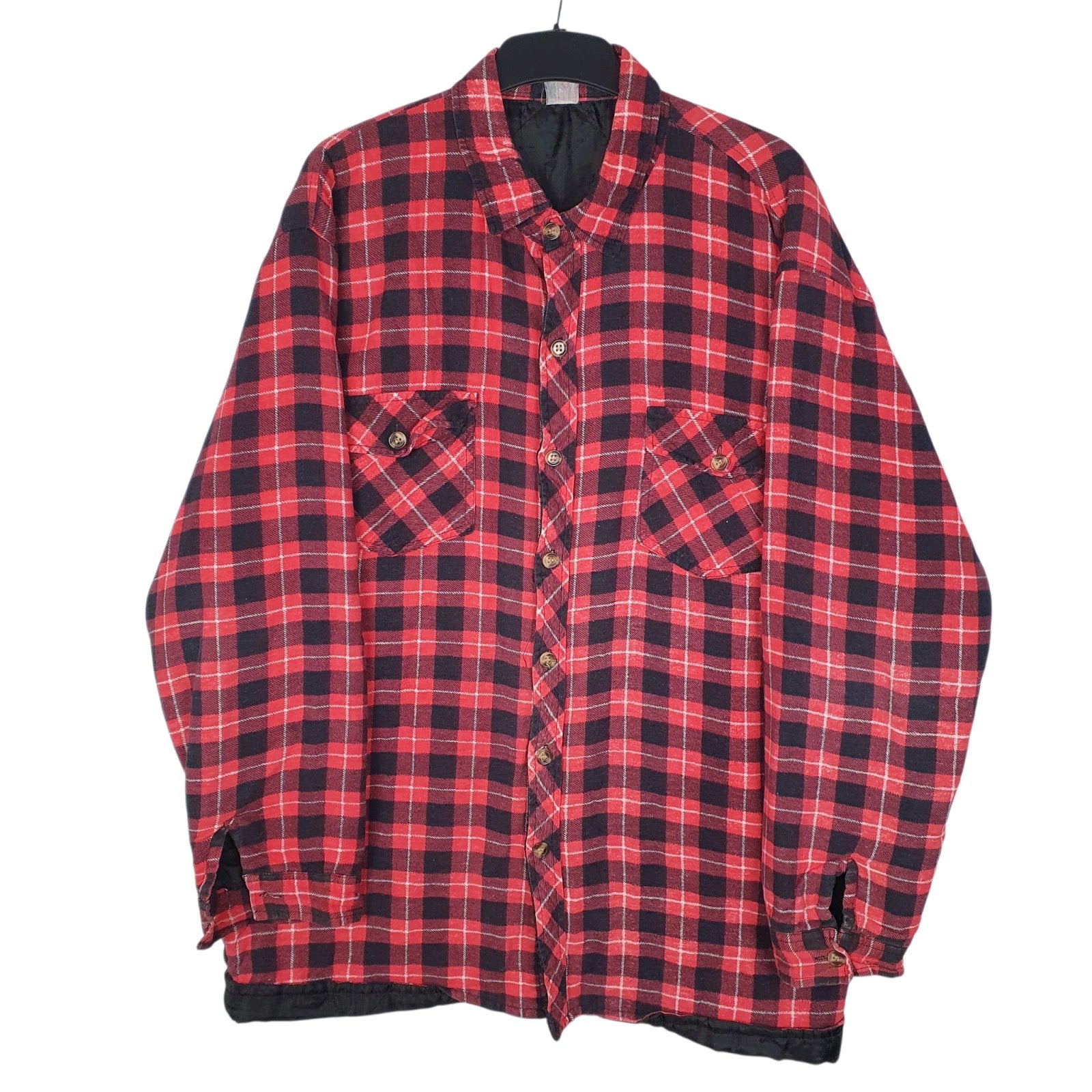 Mens Red Unbranded Vintage Flannel  Coat