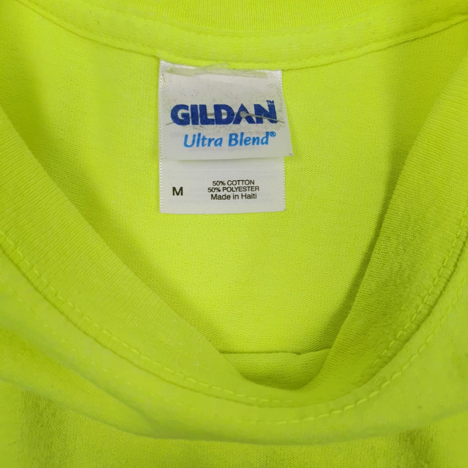 Mens Green Gildan   T Shirt
