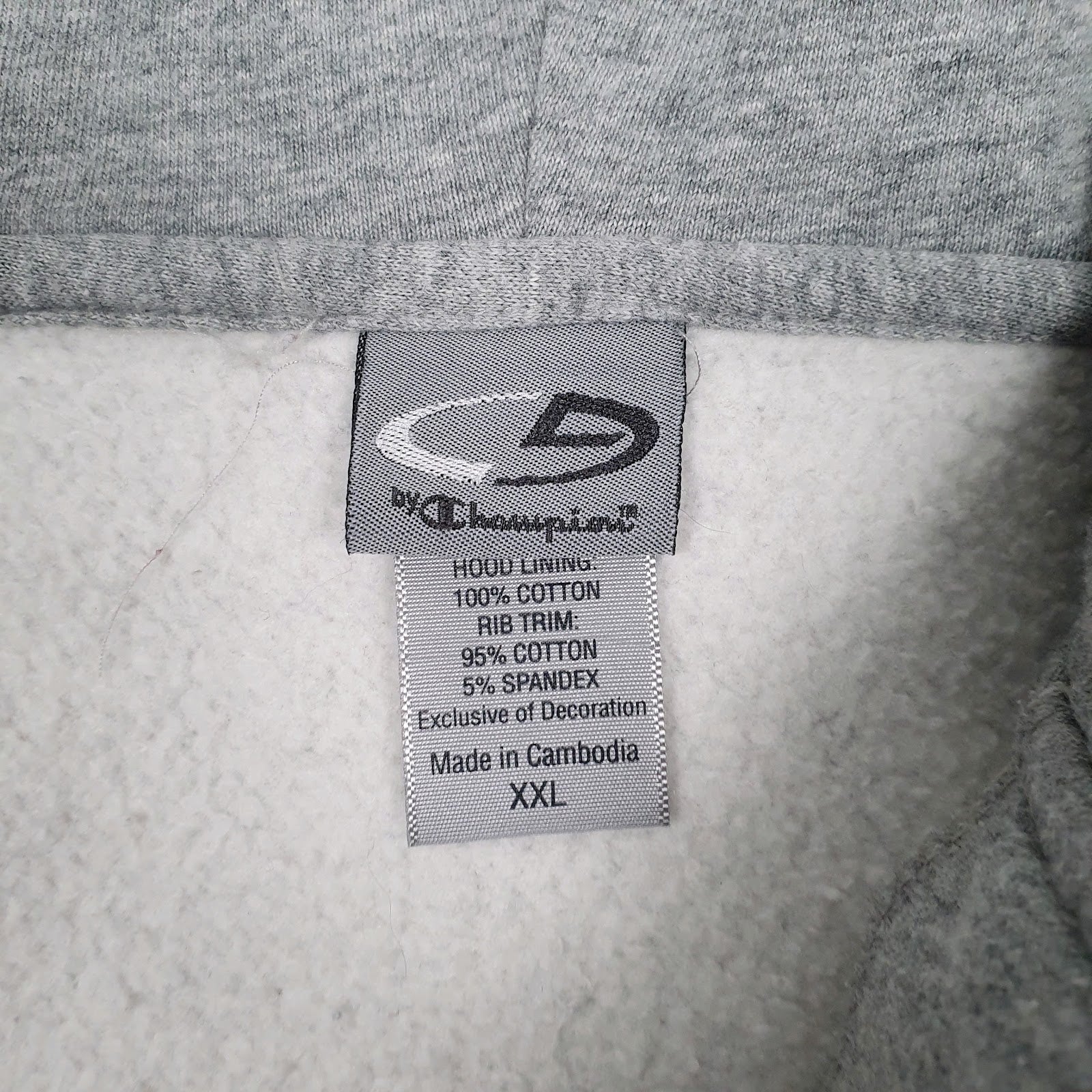 Mens Grey Champion  Full Zip Jumper