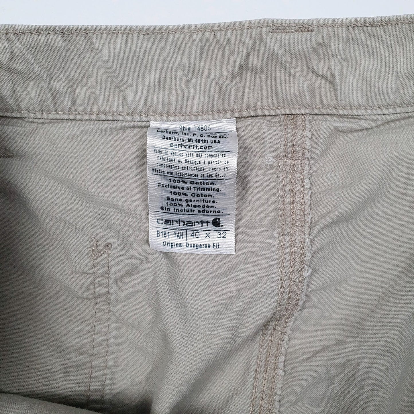 Mens Grey Carhartt B151  Trousers