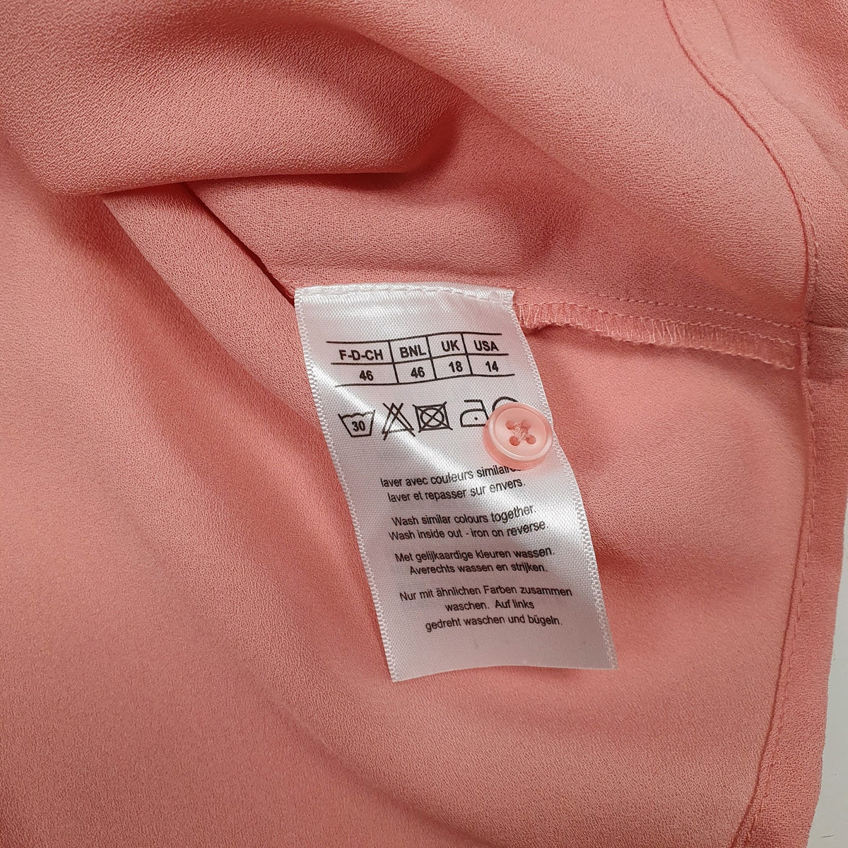 Womens Pink Damart Blouse  Shirt