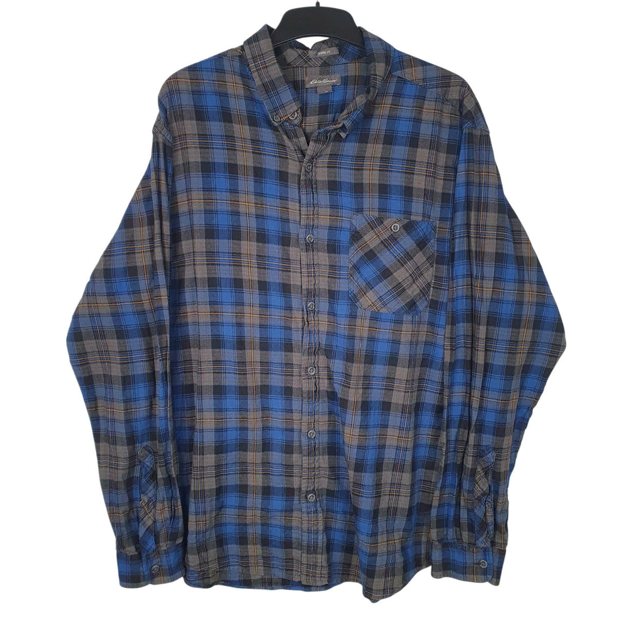 Mens Grey Eddie Bauer  Long Sleeve Shirt