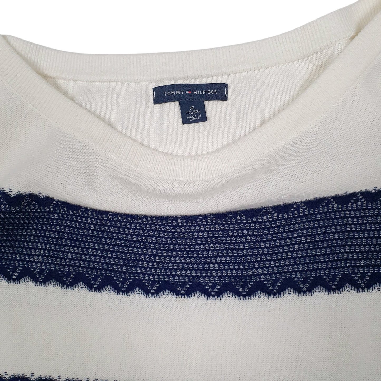 Womens White Tommy Hilfiger  Crewneck Jumper